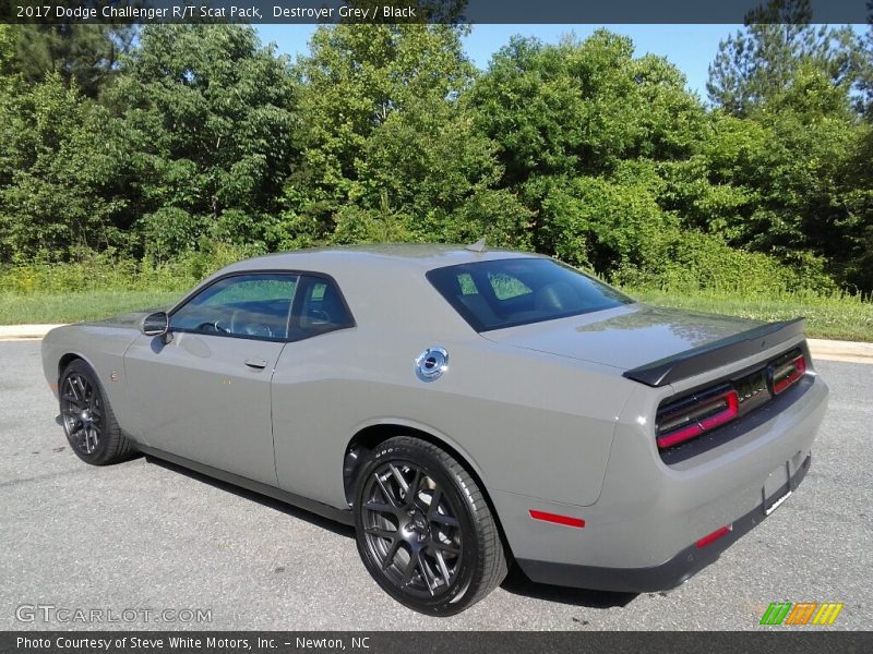 Destroyer Grey / Black 2017 Dodge Challenger R/T Scat Pack