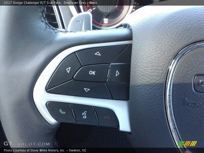 Destroyer Grey / Black 2017 Dodge Challenger R/T Scat Pack