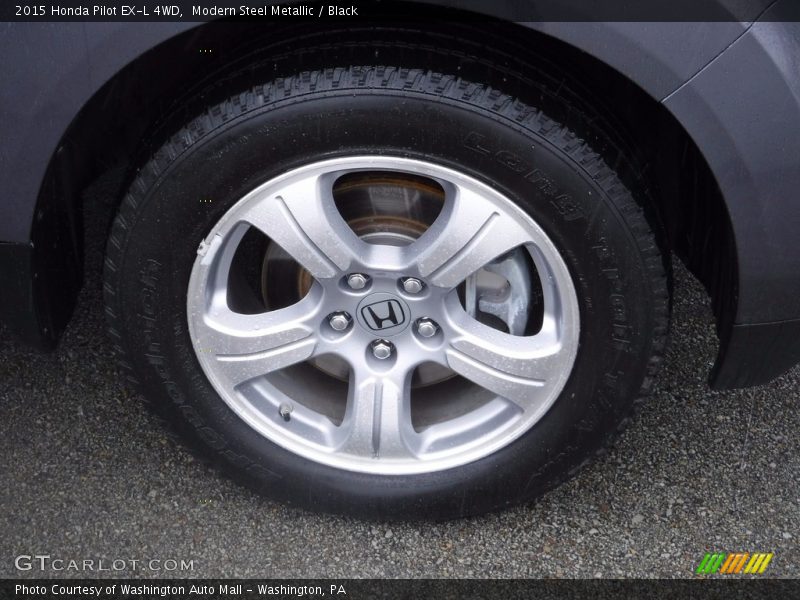 Modern Steel Metallic / Black 2015 Honda Pilot EX-L 4WD