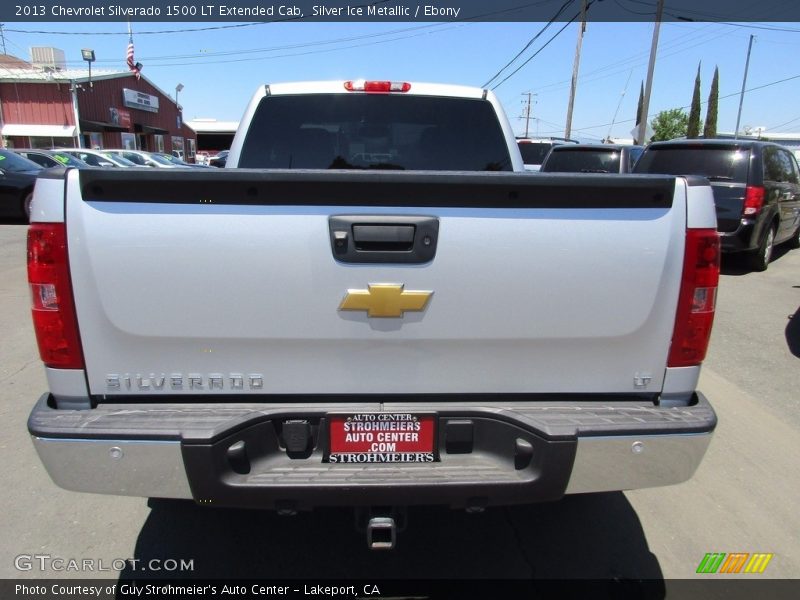 Silver Ice Metallic / Ebony 2013 Chevrolet Silverado 1500 LT Extended Cab