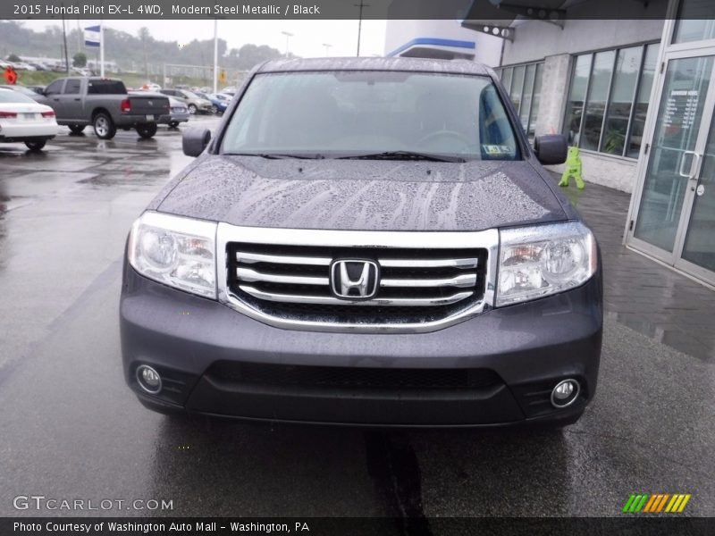 Modern Steel Metallic / Black 2015 Honda Pilot EX-L 4WD