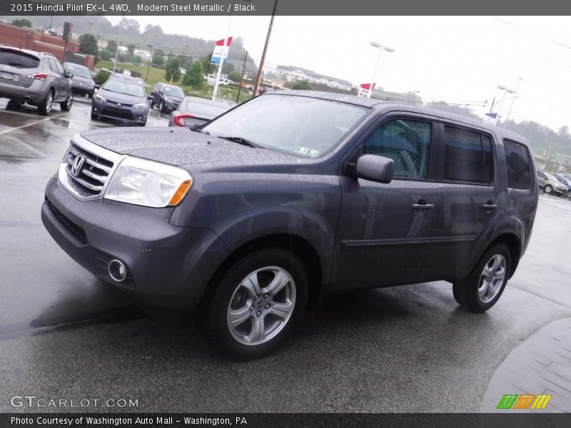 Modern Steel Metallic / Black 2015 Honda Pilot EX-L 4WD