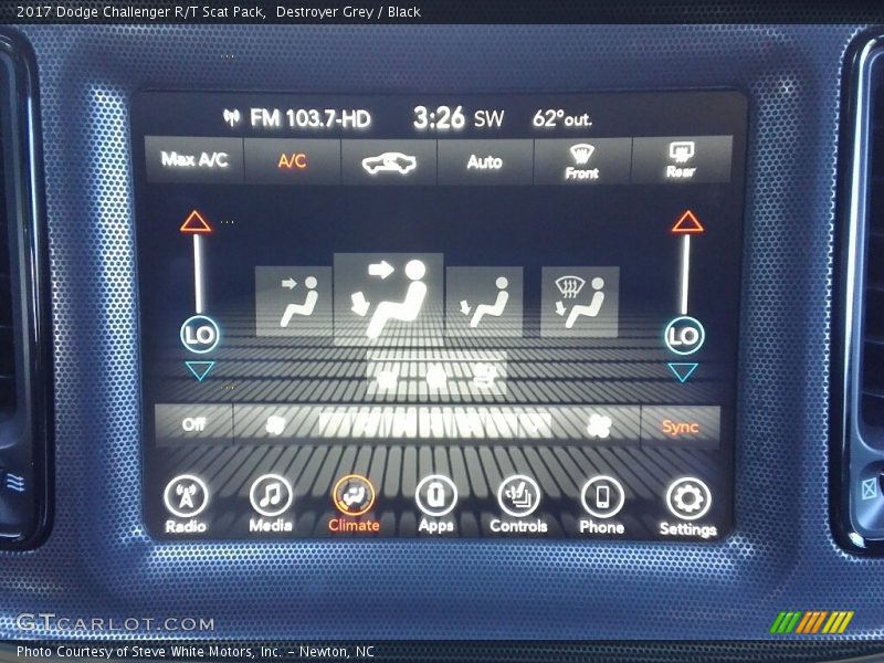 Destroyer Grey / Black 2017 Dodge Challenger R/T Scat Pack