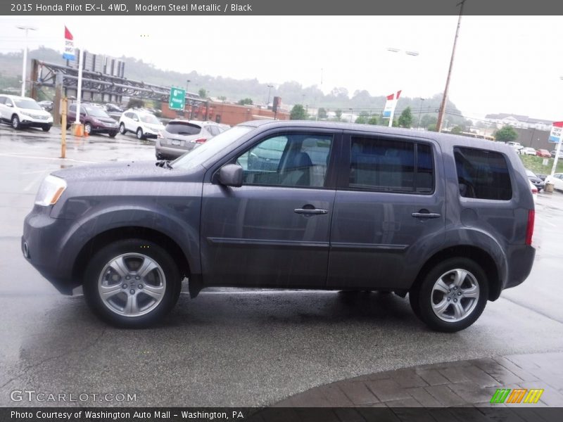 Modern Steel Metallic / Black 2015 Honda Pilot EX-L 4WD