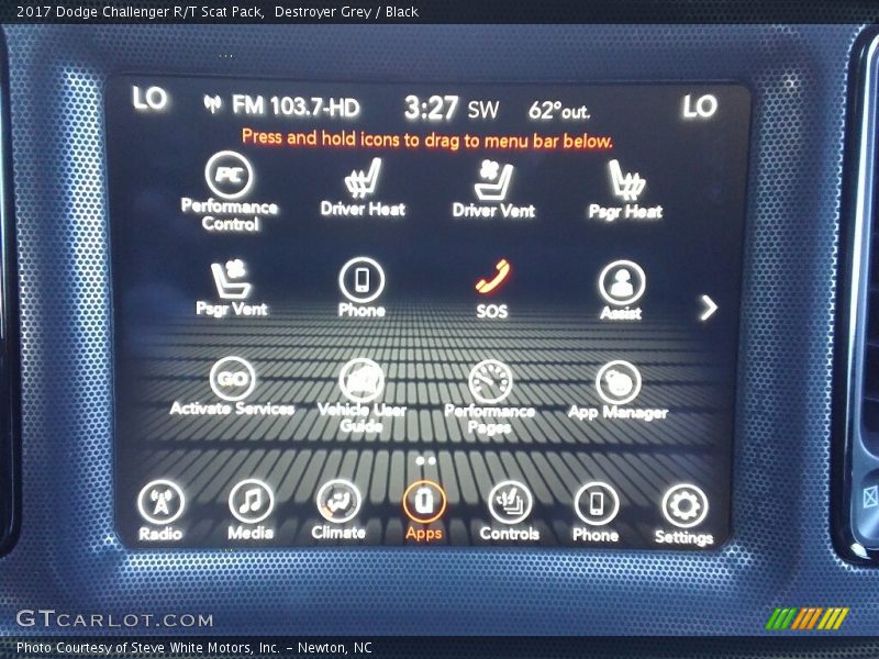 Destroyer Grey / Black 2017 Dodge Challenger R/T Scat Pack