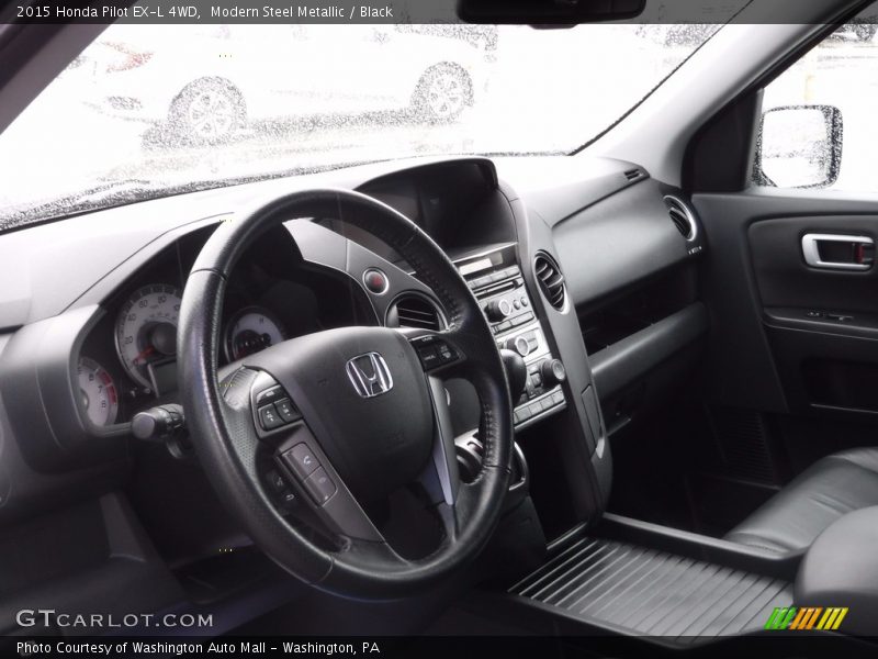 Modern Steel Metallic / Black 2015 Honda Pilot EX-L 4WD