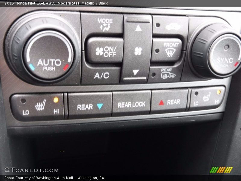 Modern Steel Metallic / Black 2015 Honda Pilot EX-L 4WD