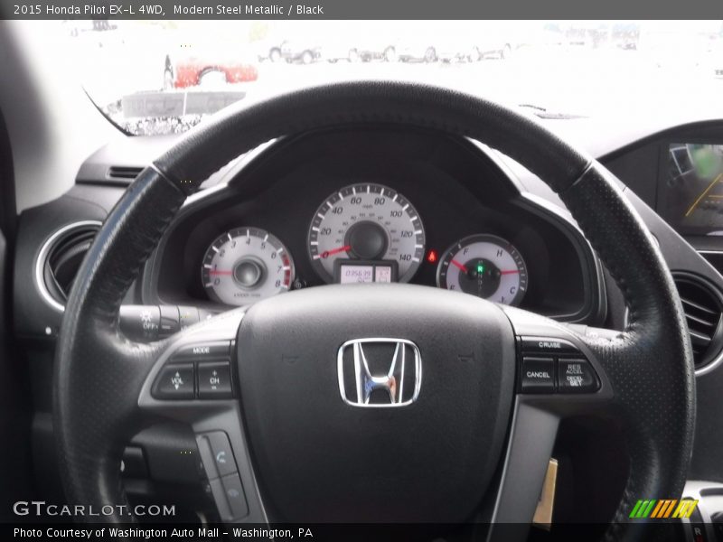 Modern Steel Metallic / Black 2015 Honda Pilot EX-L 4WD