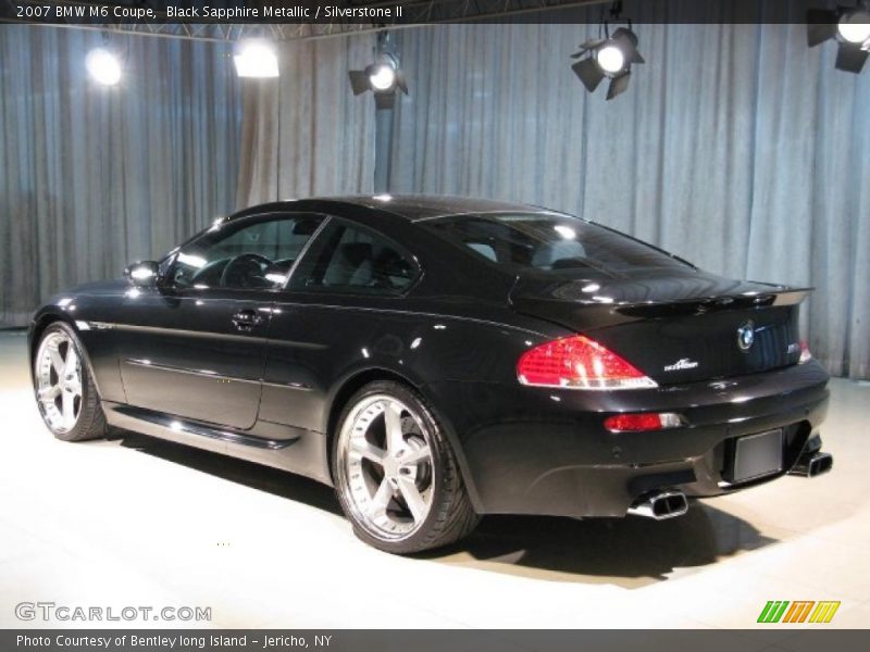 Black Sapphire Metallic / Silverstone II 2007 BMW M6 Coupe