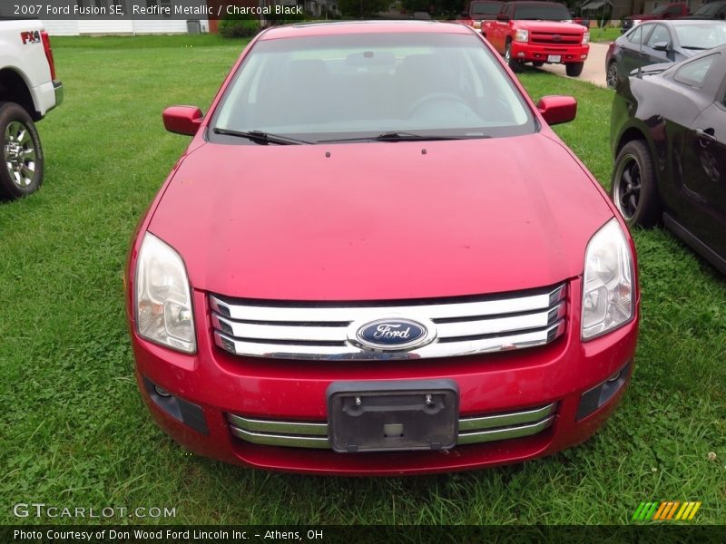 Redfire Metallic / Charcoal Black 2007 Ford Fusion SE