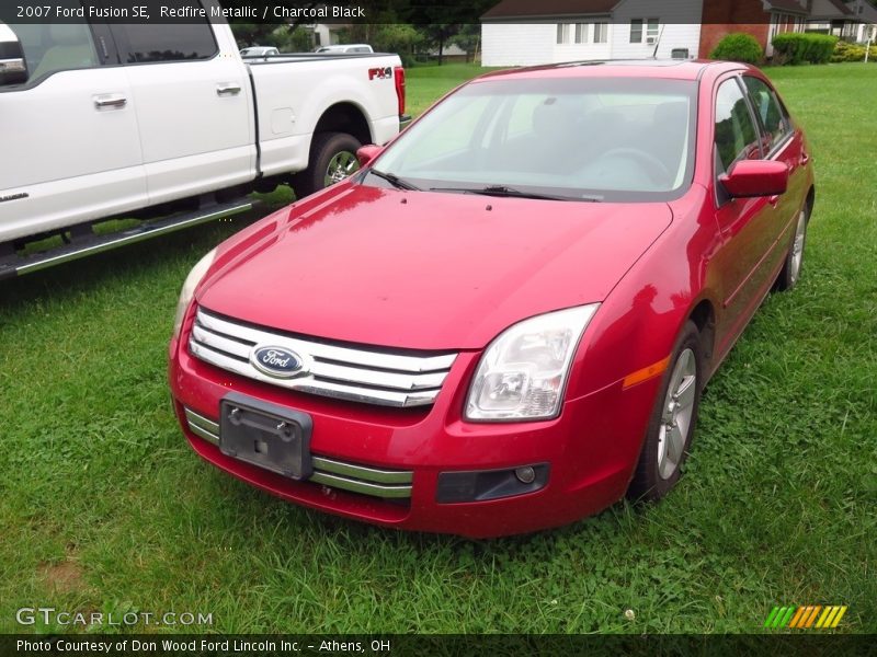 Redfire Metallic / Charcoal Black 2007 Ford Fusion SE