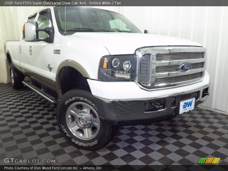 Oxford White / Tan 2005 Ford F350 Super Duty Lariat Crew Cab 4x4