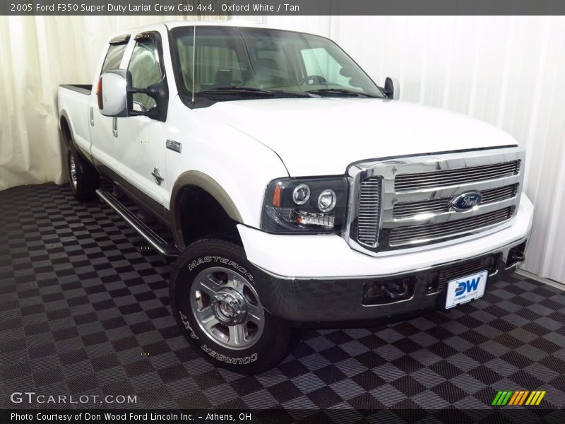 Oxford White / Tan 2005 Ford F350 Super Duty Lariat Crew Cab 4x4