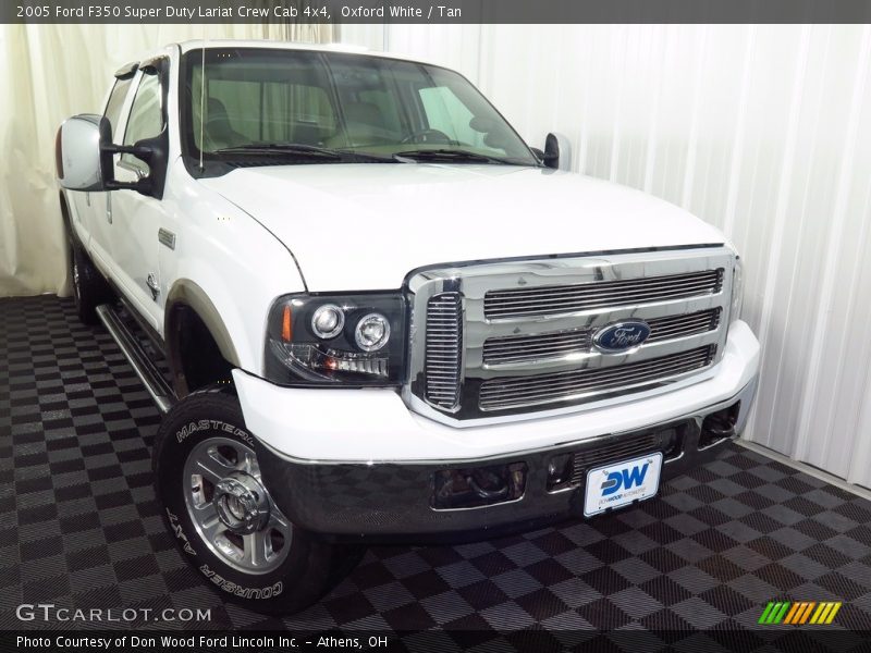 Oxford White / Tan 2005 Ford F350 Super Duty Lariat Crew Cab 4x4