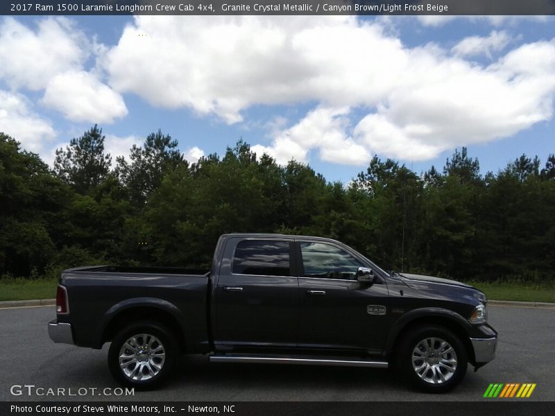 Granite Crystal Metallic / Canyon Brown/Light Frost Beige 2017 Ram 1500 Laramie Longhorn Crew Cab 4x4