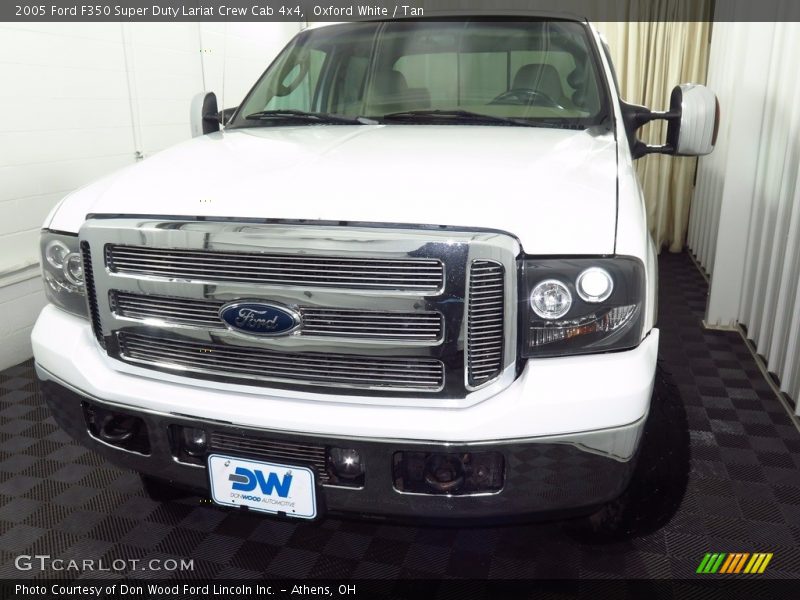 Oxford White / Tan 2005 Ford F350 Super Duty Lariat Crew Cab 4x4