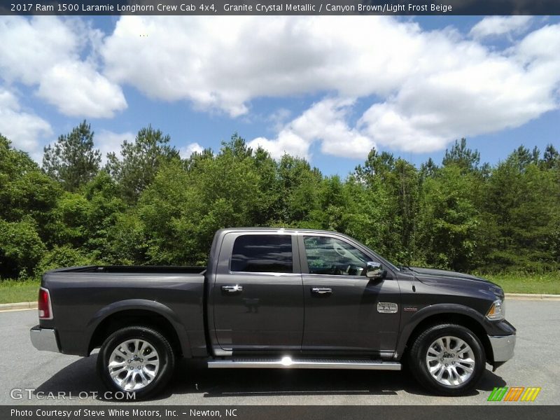 Granite Crystal Metallic / Canyon Brown/Light Frost Beige 2017 Ram 1500 Laramie Longhorn Crew Cab 4x4
