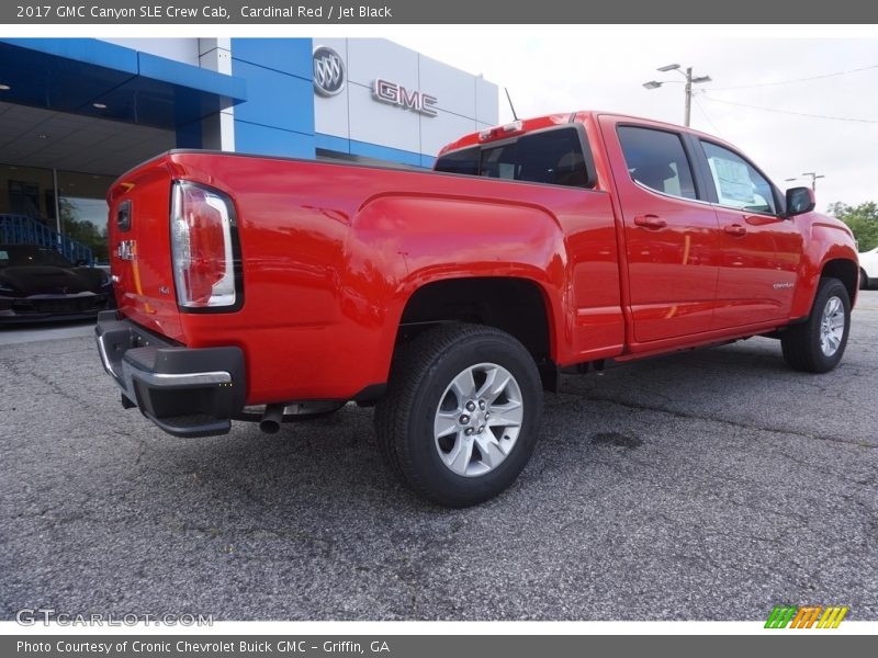 Cardinal Red / Jet Black 2017 GMC Canyon SLE Crew Cab