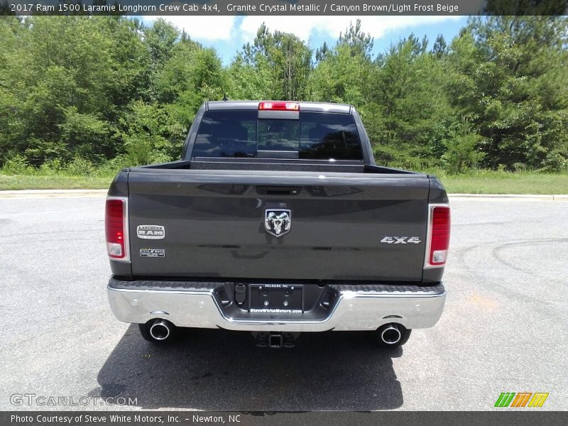 Granite Crystal Metallic / Canyon Brown/Light Frost Beige 2017 Ram 1500 Laramie Longhorn Crew Cab 4x4