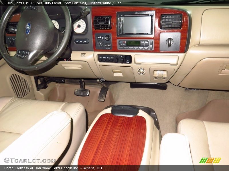 Oxford White / Tan 2005 Ford F350 Super Duty Lariat Crew Cab 4x4