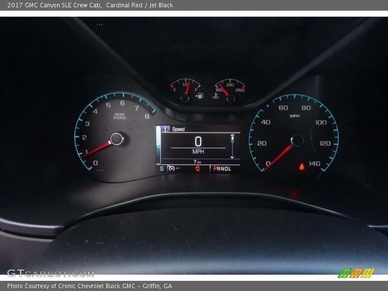 Cardinal Red / Jet Black 2017 GMC Canyon SLE Crew Cab