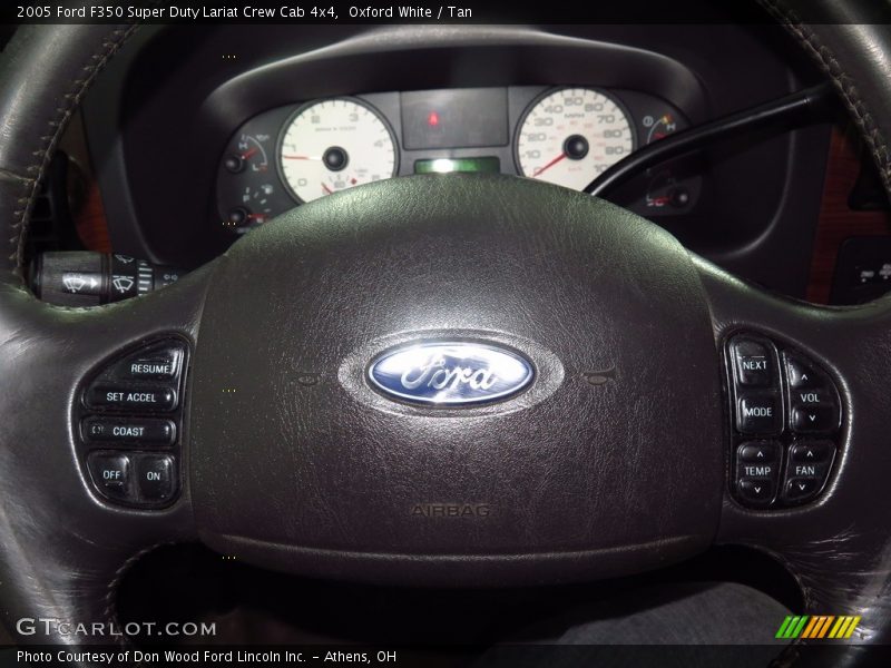 Oxford White / Tan 2005 Ford F350 Super Duty Lariat Crew Cab 4x4