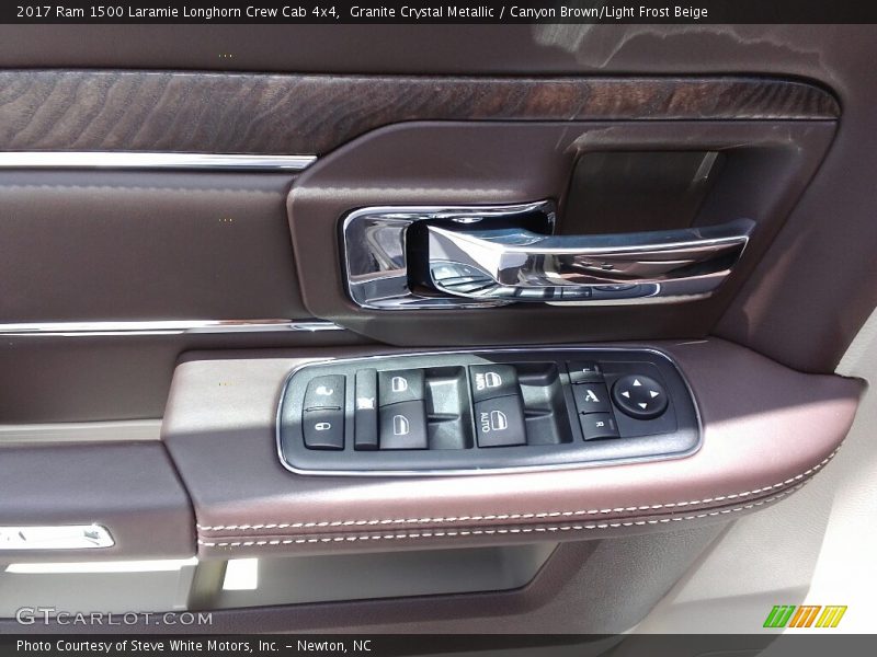 Granite Crystal Metallic / Canyon Brown/Light Frost Beige 2017 Ram 1500 Laramie Longhorn Crew Cab 4x4