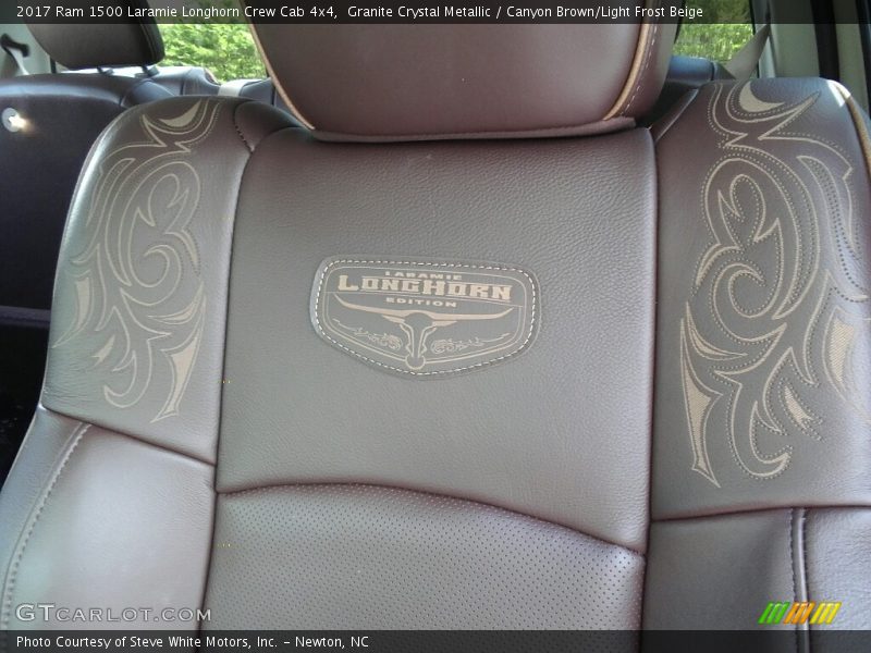Granite Crystal Metallic / Canyon Brown/Light Frost Beige 2017 Ram 1500 Laramie Longhorn Crew Cab 4x4