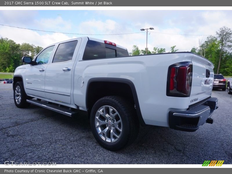 Summit White / Jet Black 2017 GMC Sierra 1500 SLT Crew Cab