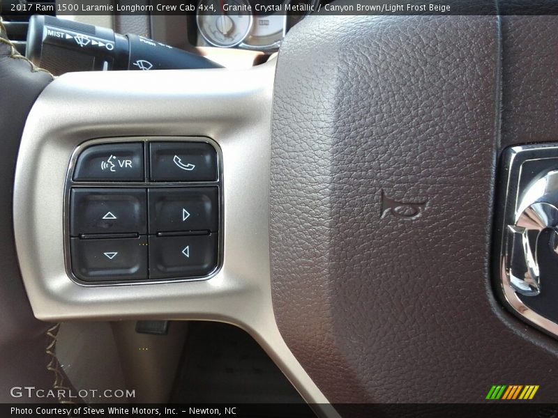 Granite Crystal Metallic / Canyon Brown/Light Frost Beige 2017 Ram 1500 Laramie Longhorn Crew Cab 4x4