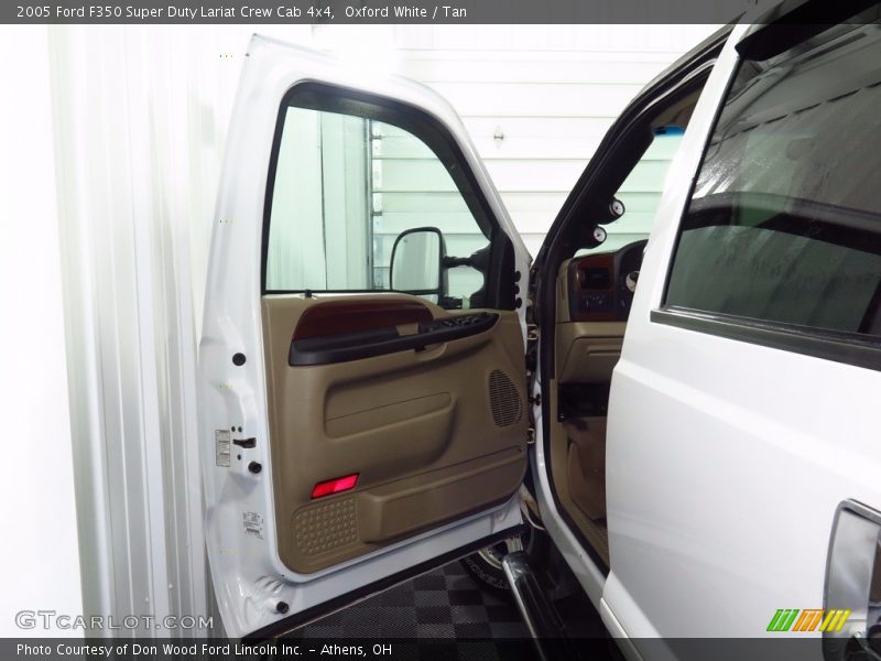 Oxford White / Tan 2005 Ford F350 Super Duty Lariat Crew Cab 4x4