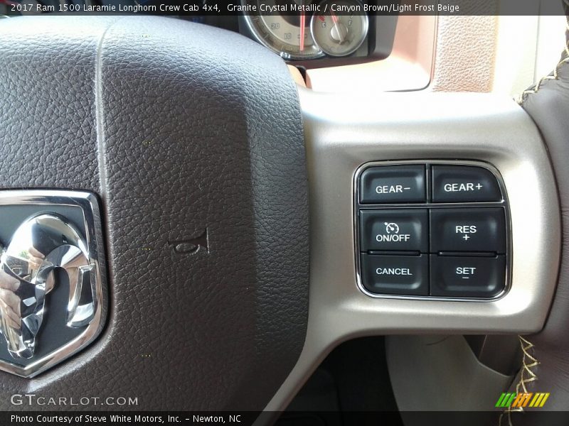 Granite Crystal Metallic / Canyon Brown/Light Frost Beige 2017 Ram 1500 Laramie Longhorn Crew Cab 4x4