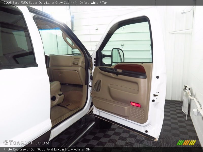 Oxford White / Tan 2005 Ford F350 Super Duty Lariat Crew Cab 4x4