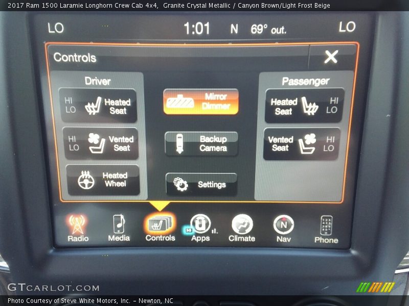 Granite Crystal Metallic / Canyon Brown/Light Frost Beige 2017 Ram 1500 Laramie Longhorn Crew Cab 4x4