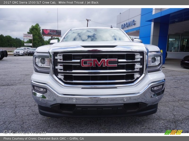 White Frost Tricoat / Jet Black 2017 GMC Sierra 1500 SLT Crew Cab