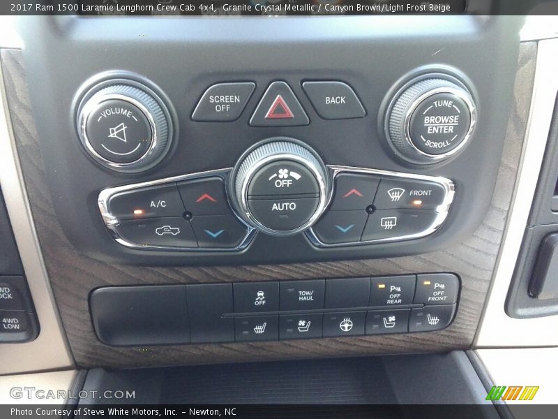 Granite Crystal Metallic / Canyon Brown/Light Frost Beige 2017 Ram 1500 Laramie Longhorn Crew Cab 4x4