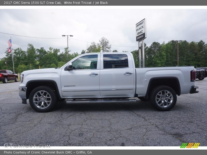 White Frost Tricoat / Jet Black 2017 GMC Sierra 1500 SLT Crew Cab