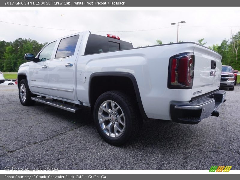 White Frost Tricoat / Jet Black 2017 GMC Sierra 1500 SLT Crew Cab