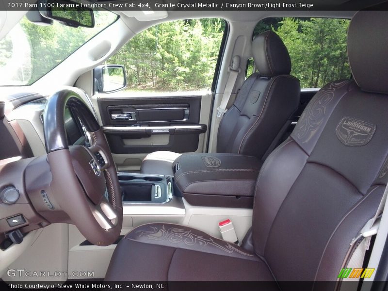 Granite Crystal Metallic / Canyon Brown/Light Frost Beige 2017 Ram 1500 Laramie Longhorn Crew Cab 4x4