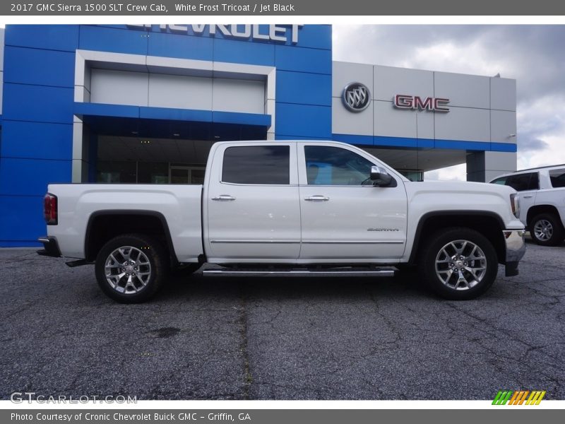 White Frost Tricoat / Jet Black 2017 GMC Sierra 1500 SLT Crew Cab