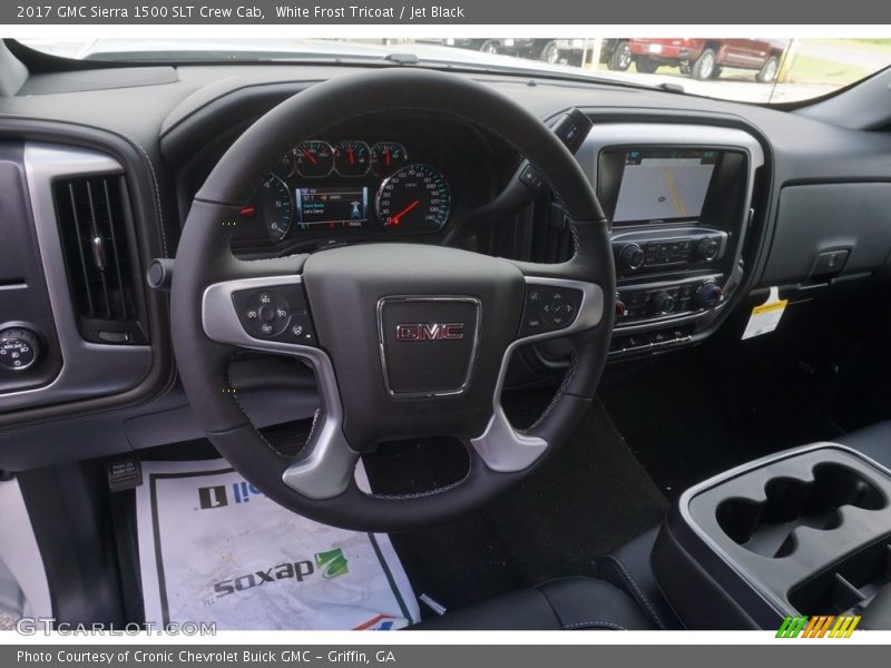 White Frost Tricoat / Jet Black 2017 GMC Sierra 1500 SLT Crew Cab