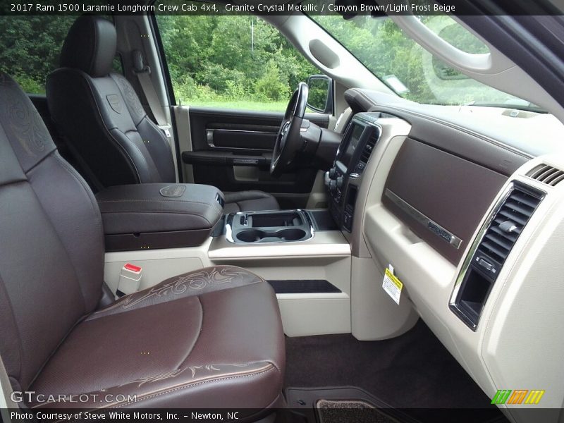Granite Crystal Metallic / Canyon Brown/Light Frost Beige 2017 Ram 1500 Laramie Longhorn Crew Cab 4x4