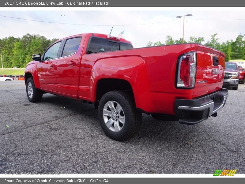 Cardinal Red / Jet Black 2017 GMC Canyon SLE Crew Cab