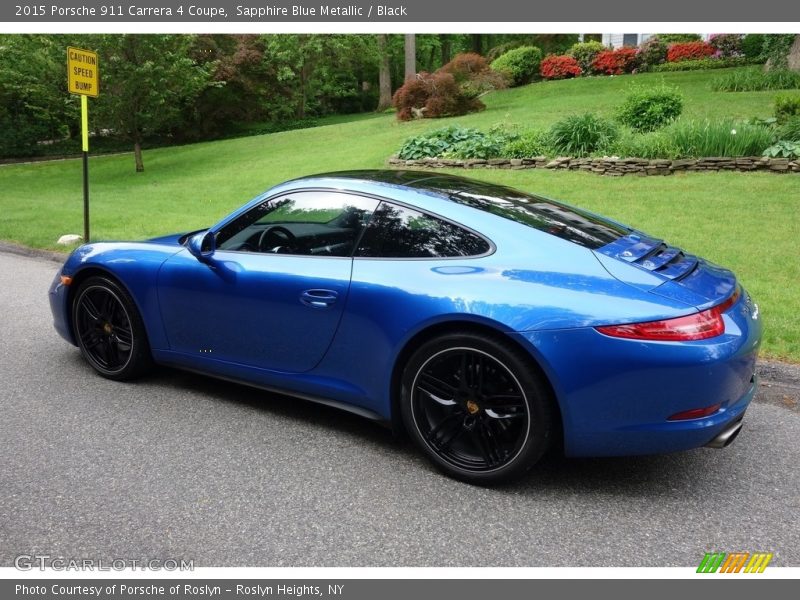 Sapphire Blue Metallic / Black 2015 Porsche 911 Carrera 4 Coupe