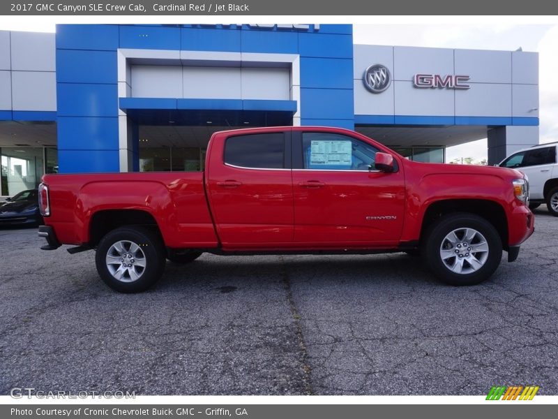 Cardinal Red / Jet Black 2017 GMC Canyon SLE Crew Cab