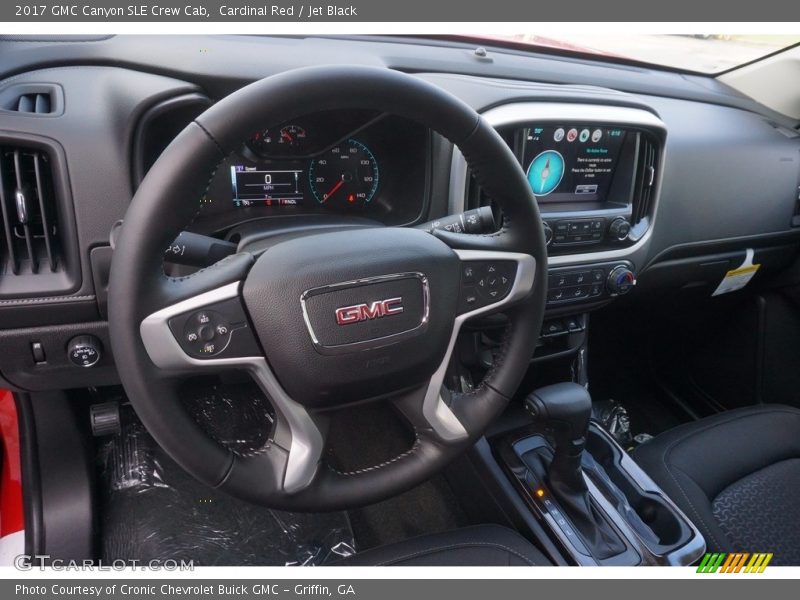 Cardinal Red / Jet Black 2017 GMC Canyon SLE Crew Cab
