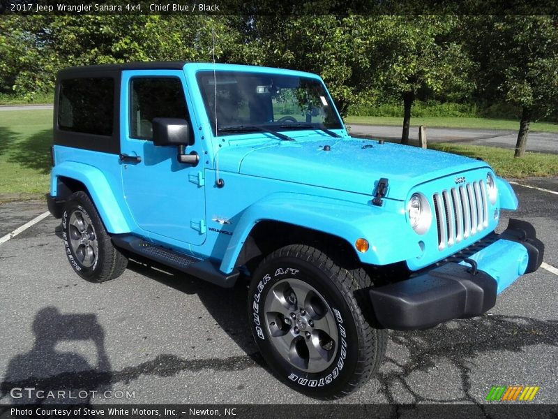 Chief Blue / Black 2017 Jeep Wrangler Sahara 4x4