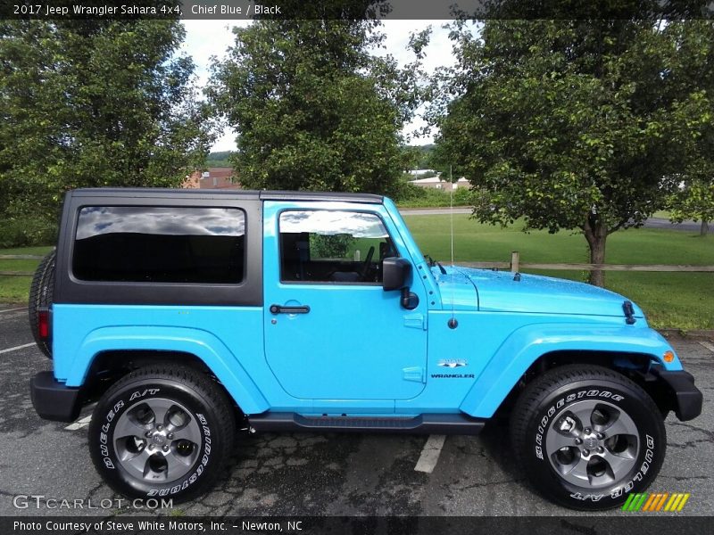 Chief Blue / Black 2017 Jeep Wrangler Sahara 4x4