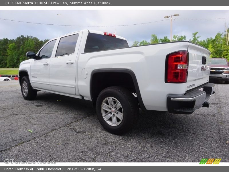 Summit White / Jet Black 2017 GMC Sierra 1500 SLE Crew Cab