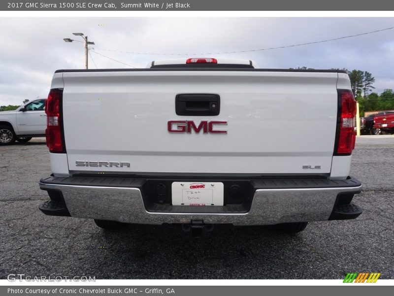 Summit White / Jet Black 2017 GMC Sierra 1500 SLE Crew Cab